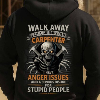 Grumpy Old Carpenter Apparel – Skull Anger Issues